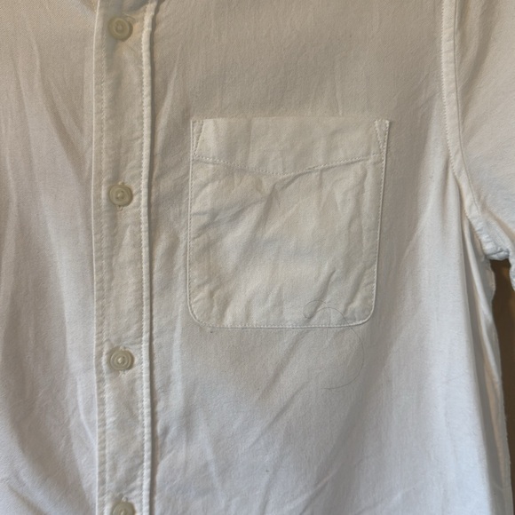 Place Boys White Cotton Short Sleeve Button Down Shirt Size 16 XXL - Picture 3 of 13
